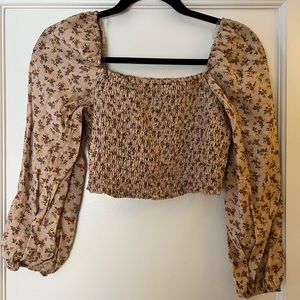 Cropped Bohemian Top